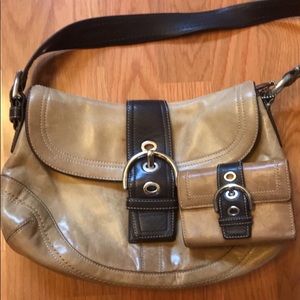 Coach leather hobo bag and matching wallet
